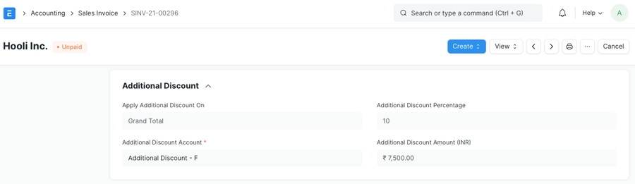 Tài khoản chiết khấu bổ sung