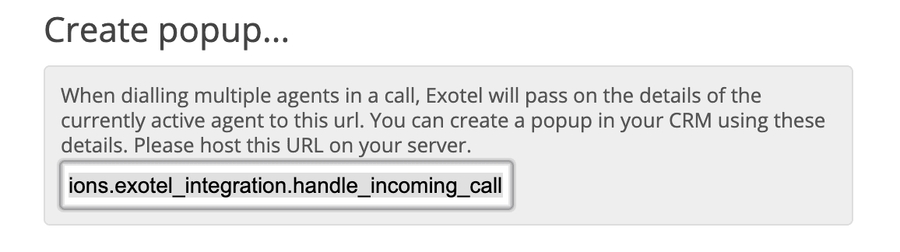 Phần cửa sổ bật lên cuộc gọi