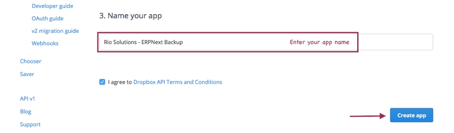 Thiết lập tên APP
