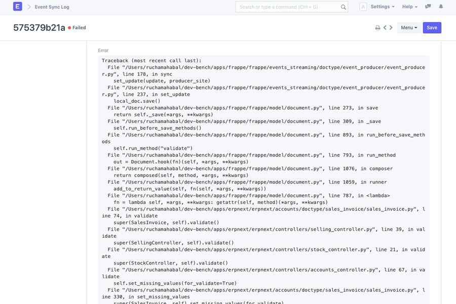 Sự kiện được đồng bộ hóa