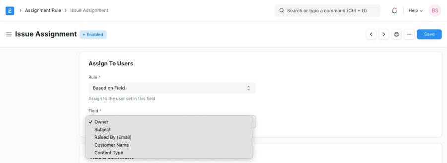 Chỉ định trường