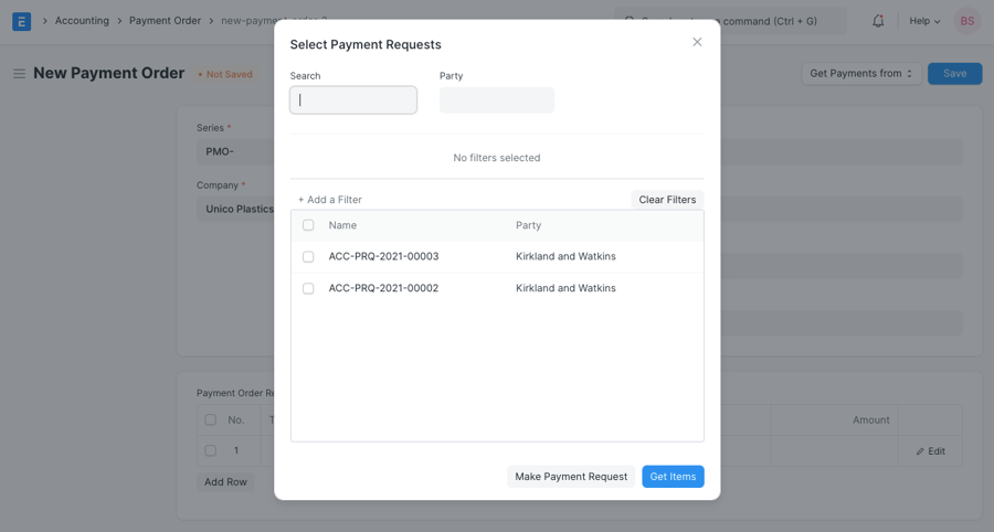 Tìm nạp đơn đặt hàng thanh toán