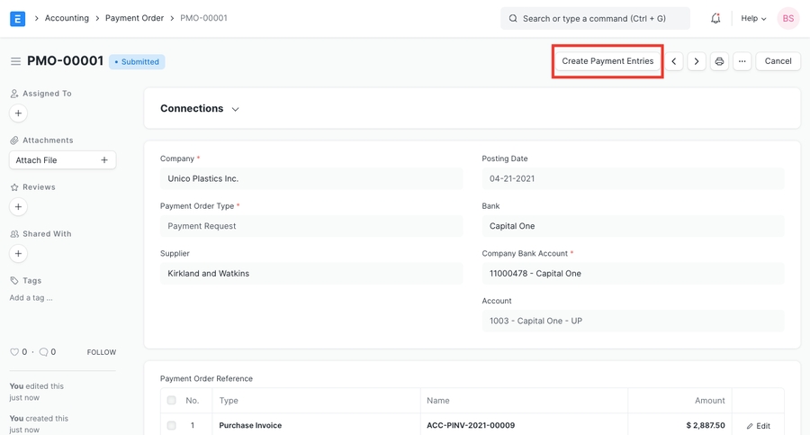 Tìm nạp đơn đặt hàng thanh toán