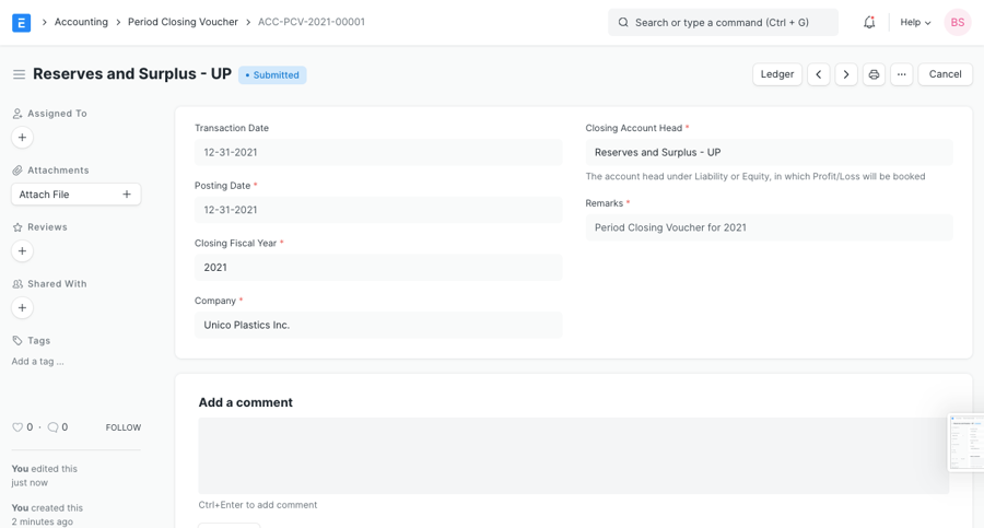 Phiếu kết thúc kỳ