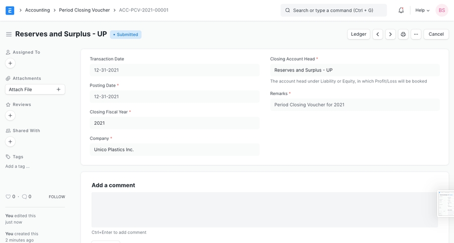 Phiếu kết thúc kỳ