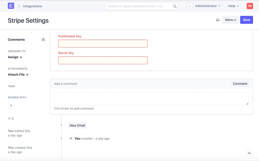 Cài đặt Razorpay